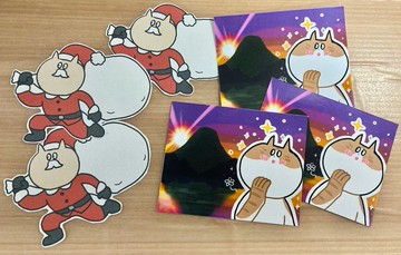 奇怪貓咪 聖誕新年貼紙組