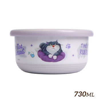 【HOUSUXI】迪士尼魯斯佛系列-不鏽鋼雙層隔熱碗730ml＜售價已折＞