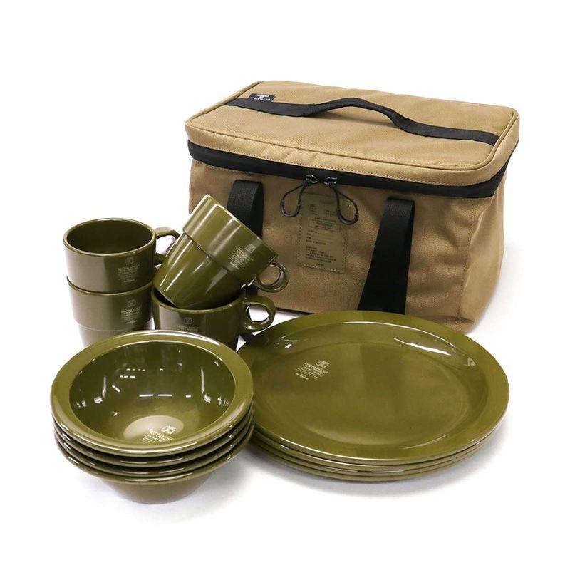 アッソブAS2OV FOOD FORCE CAMPING MEAL KIT 食器セット 4人用 982100 カーキ 65