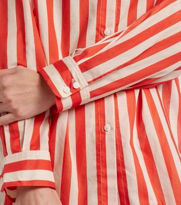 Eres Duetto striped cotton voile shirt
