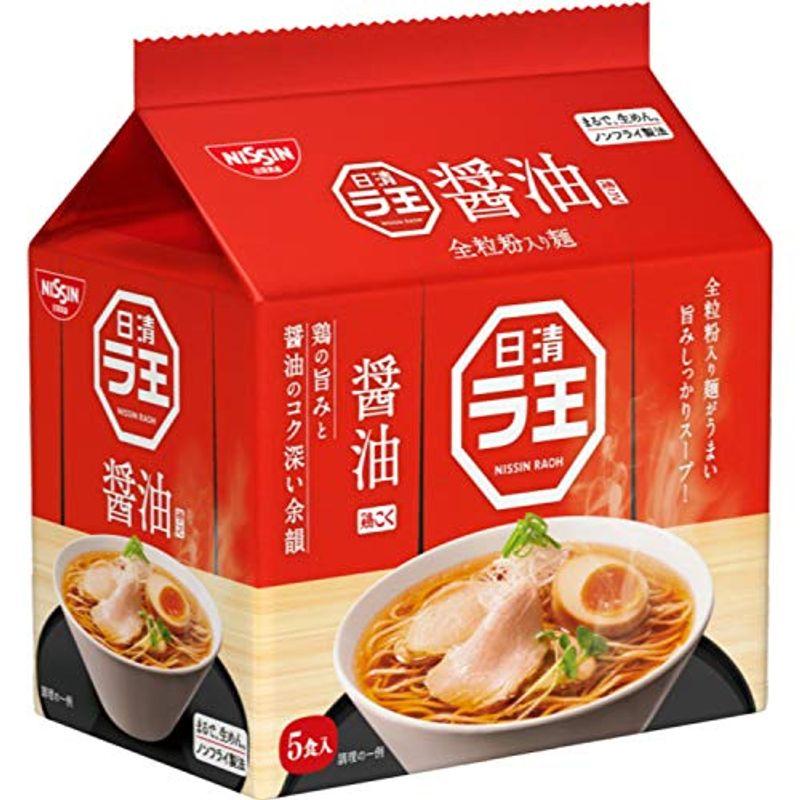 日清食品 ラ王 醤油 5食パック 505g×6パック (ラーメン 食品 袋麺)