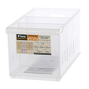 KEYWAY 聯府 LF-1001 Fine 隔板整理盒 452 x 243 x 240mm 3個  1組  透明