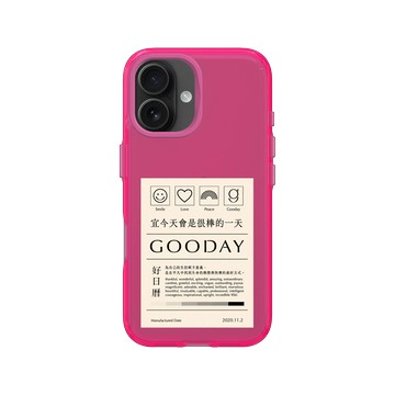 iPhone 16 Clear 粉漾桃 - 好日曆 GOODAY (星期安有限公司) - 今天會是很棒的一天
