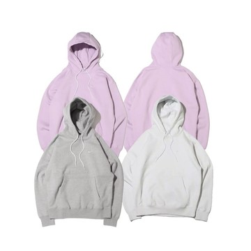 Nike Lab Solo Swoosh Fleece Hoodie 經典重磅小勾帽T 白/灰/紫 DA0316