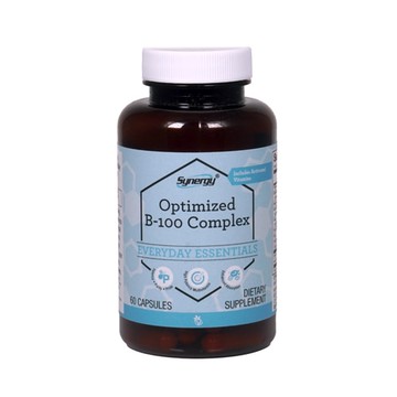 Vitacost Synergy Optimized B-100 Complex Enhanced Absorption 60 Capsules