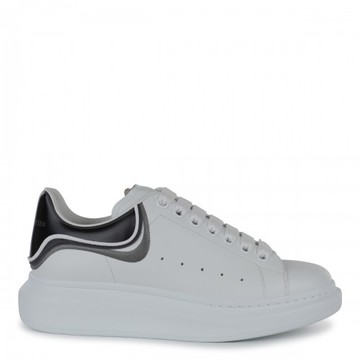 Alexander Mcqueen - White And Silver Leather Sneakers 40/