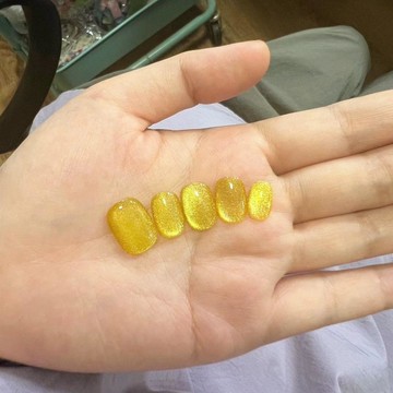 ➕加一純手工💅兒童純手工穿戴甲金貓眼百搭氣質爆閃短甲穿戴甲顯白可愛