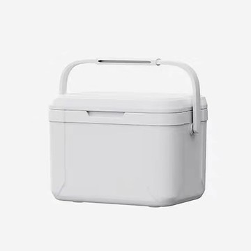 露營必備白色5.5L 大容量保溫箱（保冷箱 戶外、5.5L 保溫箱 、48 小時保冷、食品級保溫箱）