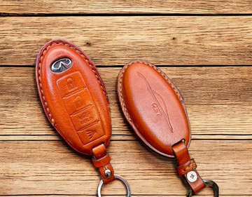 道奇汽車鑰匙皮套 義大利皮革