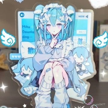 夏季新品🔥小紅書初音衕款未來立牌週邊亞克力擺件桌麵高顔值朋友閨蜜