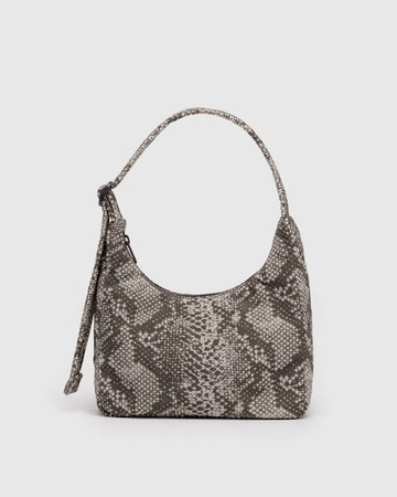 BAGGU - 尼龍肩背包 小尺寸- 蛇紋