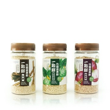 自然時記 一匙鮮竹鹽蔬果粉任選(120g/瓶)2入組