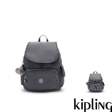 Kipling『猴子包』拉鍊掀蓋後背包-CITY PACK S(多款任選)FW26L2