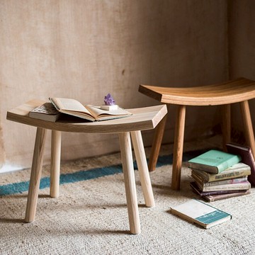 掬涵  實木烏金木凳子 板凳 椅子 馬鞍弧度造型 設計師藝術風格