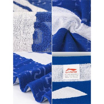 李寧全棉毛巾運動擦汗健身吸水臉巾速干籃球羽毛球柔軟洗澡巾新疆