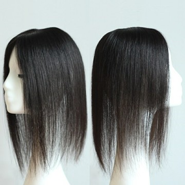 【巴黎精品】現貨+預購 女真髮髮片中長髮透氣假髮片輕量隱形增髮量假髮接髮-30cm直髮13*8遞針2款a1bi24