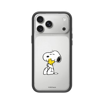 iPhone 17 Pro Max Mod NX -邊框背蓋組合 (相機按鈕) 黑 - 史努比 Snoopy - 經典-Snoopy&胡士托