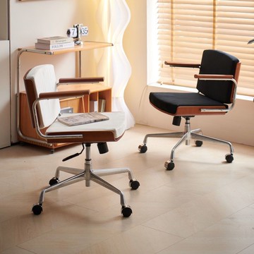 免運 電腦椅 現代電腦椅 老闆辦公椅 實木復古電腦椅家用升降辦公椅轉椅久坐學習椅書房書桌椅休閑椅子 可開發票 全館五折 工廠現貨直銷 新品特價 b8301