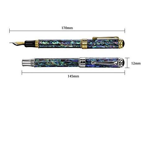 Xezoマエストロ天然貝殻製中字万年筆プラチナメッキ、贈り物に最適、オリジナルの２つとないユニークなペン。 平行輸入 平行輸入