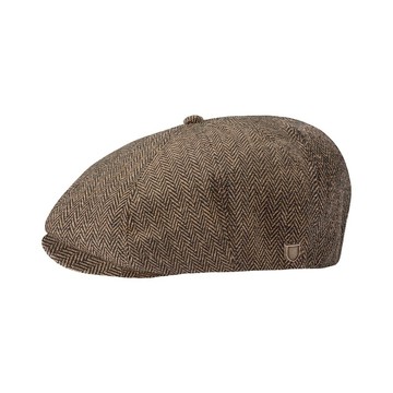 BRIXTON 卡其混織 報童帽 BROOD SNAP CAP BROWN/KHAKI 復古 報童帽 10770BNK