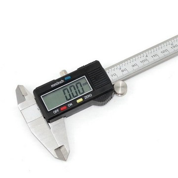 不鏽鋼 游標卡尺 8吋 盒裝 電子式 帶深度測量桿 LCD 測量卡尺 0-200MM【5628】  123便利屋