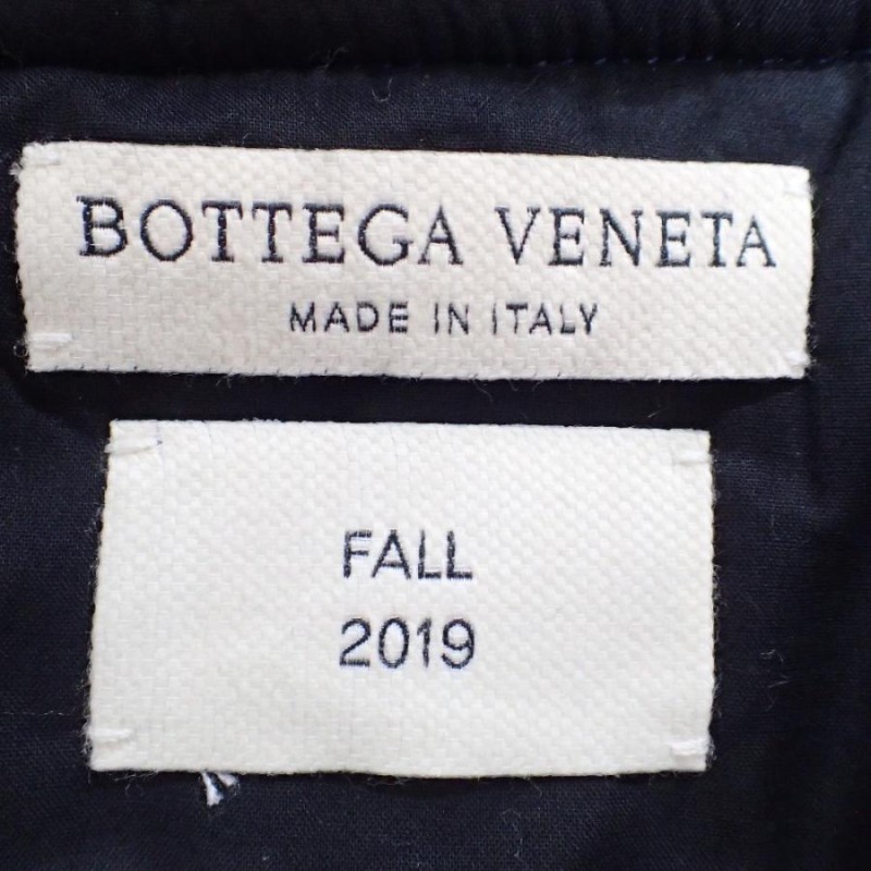 国内正規/美品// BOTTEGA VENETA ボッテガヴェネタ 595677 VA8Q0 ナイロン 中綿ボンバージャケット 52 ネイビー メンズ  | LINEブランドカタログ