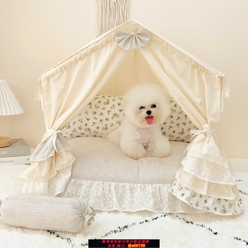 【台灣公司 可開發票】寶麗珍狗窩貓窩比熊約克夏西施馬爾濟斯四季通用全可拆洗寵物帳篷