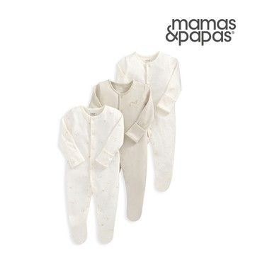 Mamas&Papas 送子鳥-連身衣3件組
