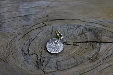 硬幣墜子-法國-1/2法郎/1986年