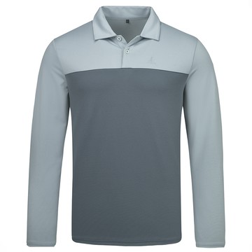 男款循環長袖排汗POLO衫(A6PS2564MC深灰/經典百搭/快乾排汗)