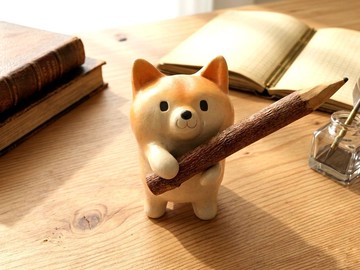 手工柴犬筆筒 陶瓷擺飾 台灣