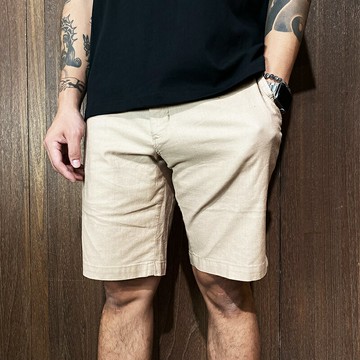 美國百分百【全新真品】Tommy Hilfiger 短褲 棉麻 男款 TH 休閒褲 logo 咖啡色 CV21