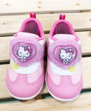 【震撼精品百貨】Hello Kitty 凱蒂貓~台灣製Hello kitty正版兒童亮燈包鞋-粉花(13~18號)#18718