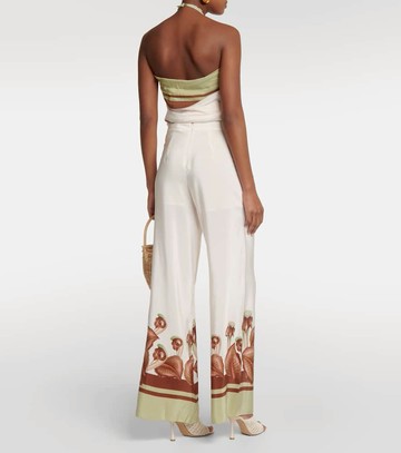 Adriana Degreas Arisaema high-rise silk wide-leg pants