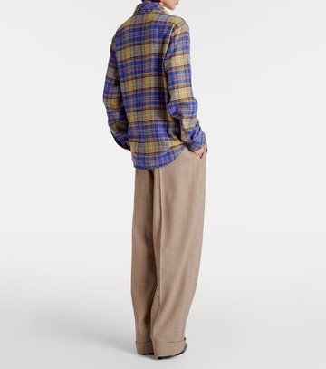 God's True Cashmere Tartan cashmere shirt