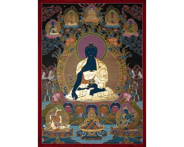 傳統藥師佛－手工製作的神聖佛教藝術品