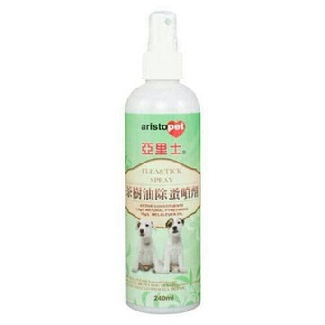 澳洲aristopet亞里士-茶樹油除蚤噴劑 240ml (7A02) x 2入組(買二件送寵物玩具1個隨機)
