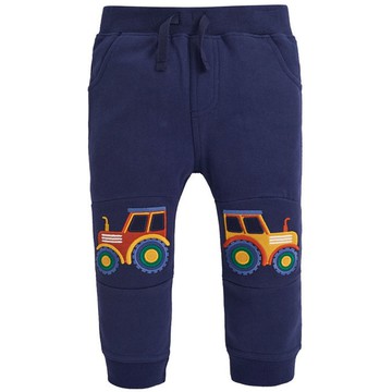 英國 JoJo Maman BeBe - 保暖100%純棉長褲-拖拉機