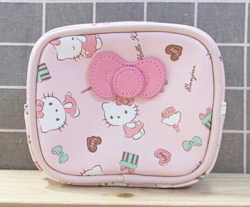 【震撼精品百貨】Hello Kitty 凱蒂貓 Hello Kitty日本SANRIO三麗鷗KITTY化妝包/筆袋-法國風*00634 震撼日式精品百貨