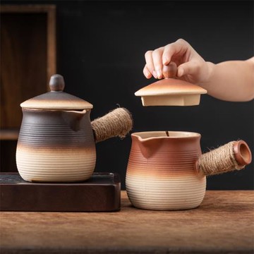 可干燒帶蓋罐罐壺煮茶壺家用陶罐戶外煮奶茶罐烤茶熱奶圍爐煮茶壺