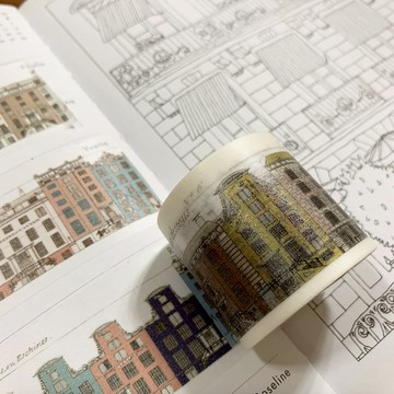 小房子01 / 4cm 紙膠帶  • 帶離型紙