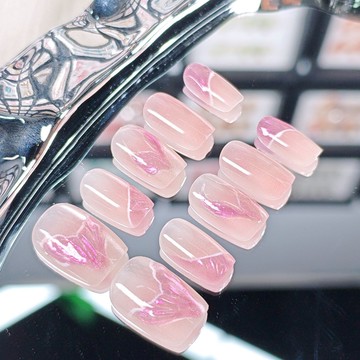 🎀台灣出貨🎀顯白溫柔魚尾穿戴甲貼片各種款式各種美甲好看不貴美甲修甲工具