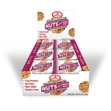 Betty Lou's Nuts About Protein Plus Energy Balls Peanut Chocolate Chip 12 Balls