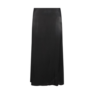 Jil Sander - Black Viscose Midi Skirt