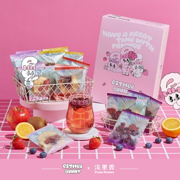 ［快速出貨］【淡果香】淡果香 x Esther Bunny艾絲樂小兔 20入綜合果乾水