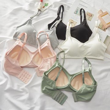 學生無鋼圈美背內衣女小胸聚攏bra高中少女薄款文胸罩小背心裹胸