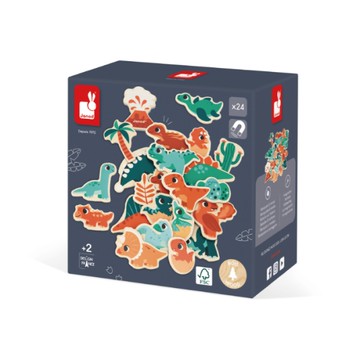法國 Janod 我愛小恐龍-遊戲磁吸片