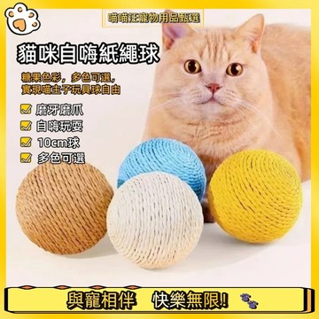 【喵喵汪甄選】🐱超大10cm劍麻球 貓咪劍麻球 劍麻貓抓球 貓抓球 劍麻球 貓咪玩具球 解壓玩具 貓玩具