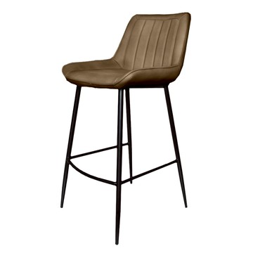 【Hampton 漢汀堡】葛瑞斯皮面吧檯椅-多色可選卡布奇諾