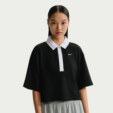 NIKE AS W NK STREET ESSNTL SS POLO 女短袖POLO衫 黑-IF5599010